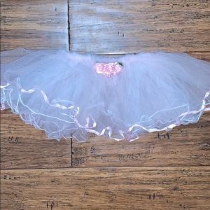 Sweet little girls satin and tulle tutu